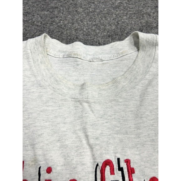 Vtg Pro Player Ohio State Football Gray Single Stitch Embroidered T-Shirt Large - Picture 3 of 8